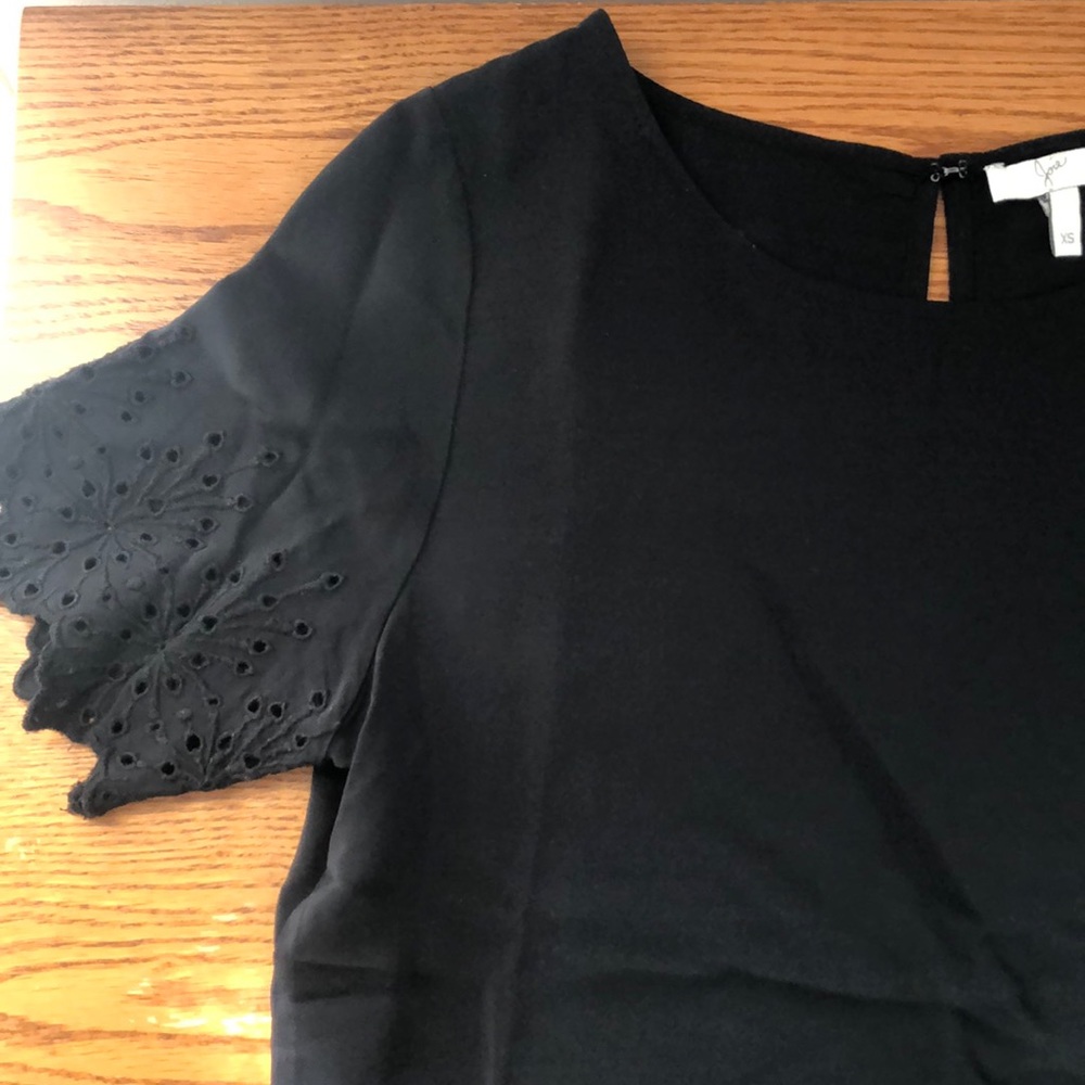 Joie Eyelet Silk Blouse